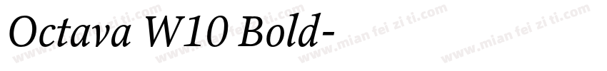 Octava W10 Bold字体转换